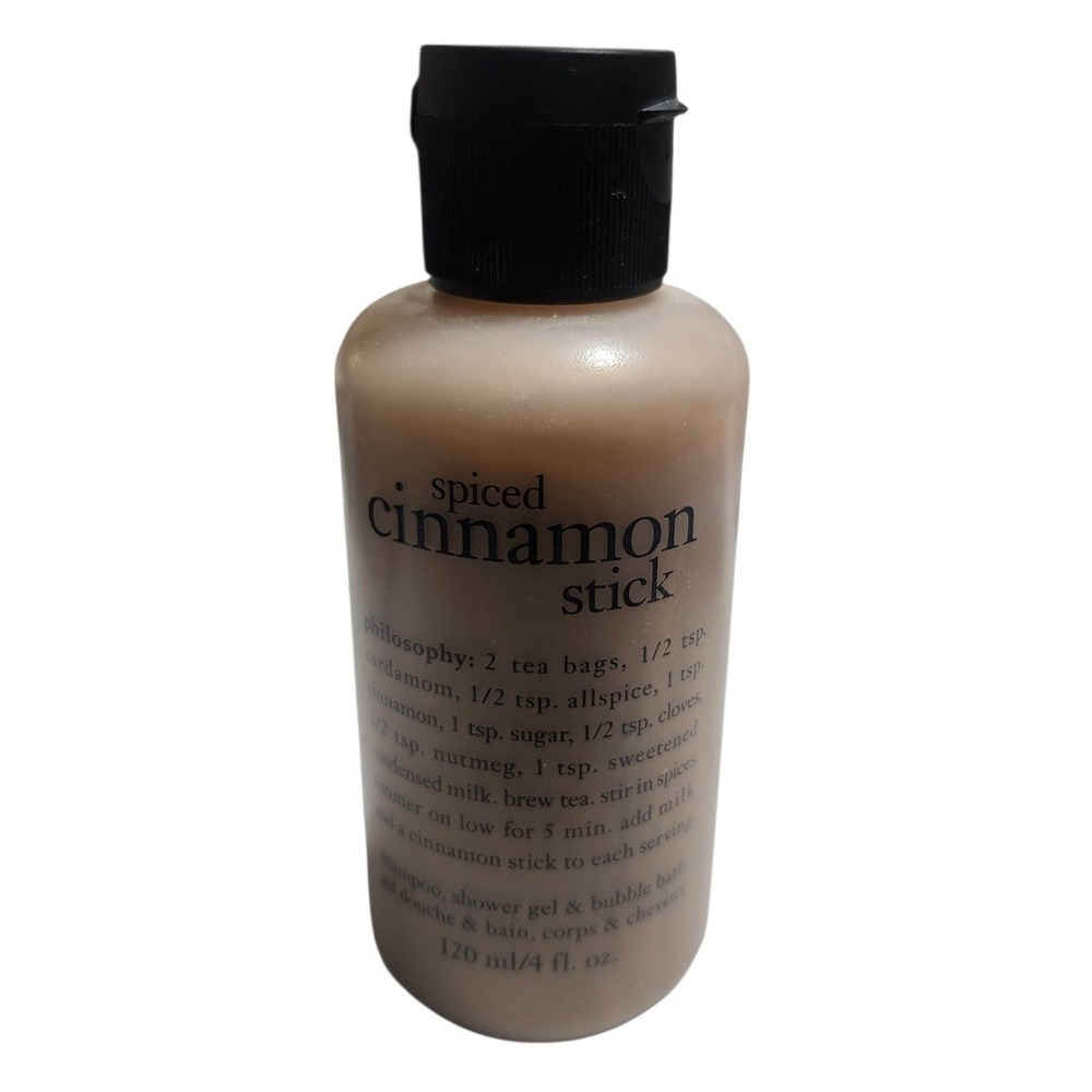 Philosophy Spiced Cinnamon Stick 3-in-1 Shower Gel Shampoo 4oz DISCONTINUED RARE